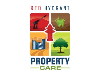 Red Hydrant Property Care logo design by Suvendu