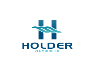 Holder Plumbing Co. logo design by SmartTaste