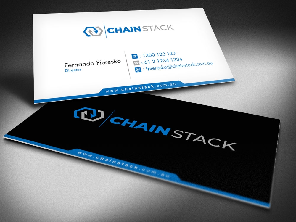Chain Stack logo design by shravya