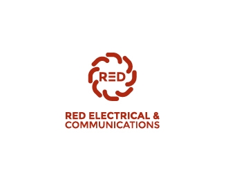 Red Electrical & Communications logo design by imsaif