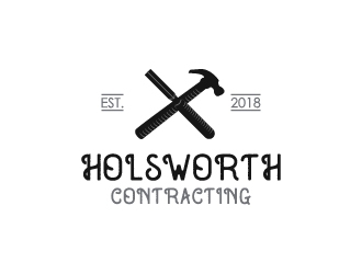 Holsworth Contracting logo design by BaneVujkov
