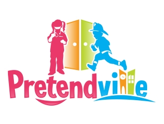 Pretendville logo design by Eliben