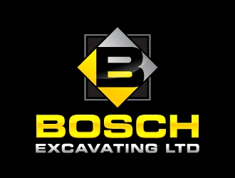 Bosch Excavating Ltd logo design by J0s3Ph