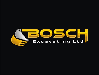 Bosch Excavating Ltd logo design by gitzart