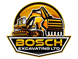 Bosch Excavating Ltd logo design by Aelius