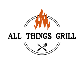 www.allthingsgrill.com logo design by JessicaLopes