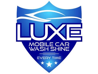 Luxe Mobile Car Wash Shine,Every Time logo design by aqibahmed