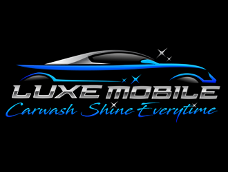 Luxe Mobile Car Wash Shine,Every Time logo design by megalogos