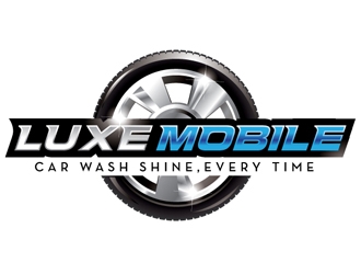 Luxe Mobile Car Wash Shine,Every Time logo design by logoguy