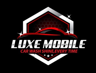Luxe Mobile Car Wash Shine,Every Time logo design by LogoInvent