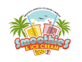 Smoothies & Ice Cream  logo design by fantastic4