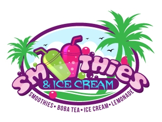 Smoothies & Ice Cream  logo design by fantastic4