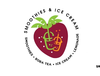 Smoothies & Ice Cream  logo design by Suvendu
