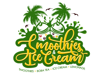 Smoothies & Ice Cream  logo design by schiena