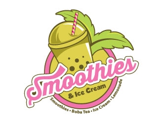 Smoothies & Ice Cream  logo design by Suvendu