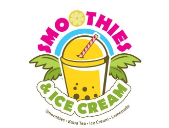 Smoothies & Ice Cream  logo design by Suvendu