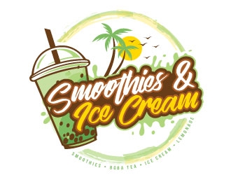 Smoothies & Ice Cream  logo design by REDCROW