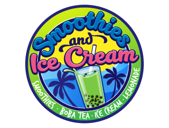 Smoothies & Ice Cream  logo design by reight
