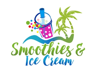 Smoothies & Ice Cream  logo design by ingepro