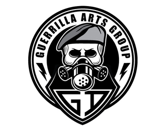 Guerrilla Arts Group or Guerrilla Arts logo design by logoguy