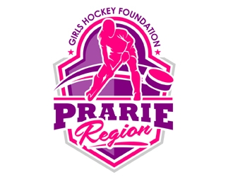 Prarie Region Girls Hockey Foundation logo design by MAXR