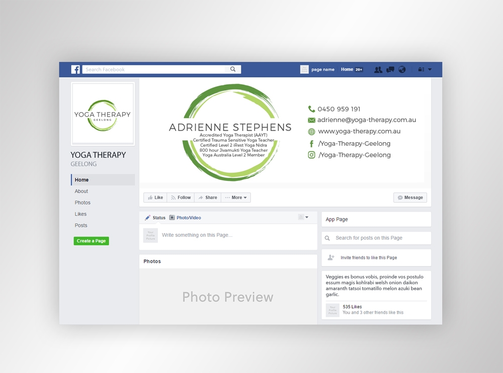 Yoga Therapy Geelong logo design by aamir