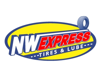 Northwest Express, Tires & Lube logo design by Aelius