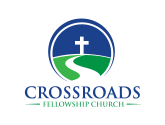 Crossroads Fellowship Church  logo design by tec343