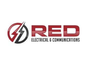 Red Electrical & Communications logo design by akilis13