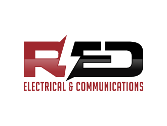Red Electrical & Communications logo design by akilis13