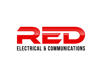 Red Electrical & Communications logo design by lexipej
