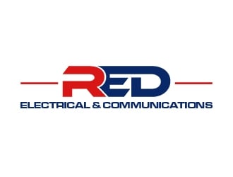 Red Electrical & Communications logo design by quanghoangvn92