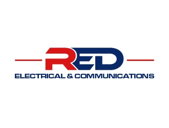 Red Electrical & Communications logo design by quanghoangvn92