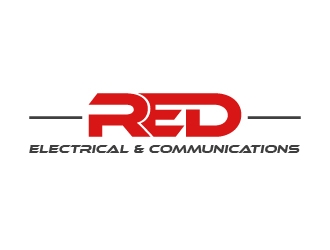Red Electrical & Communications logo design by quanghoangvn92