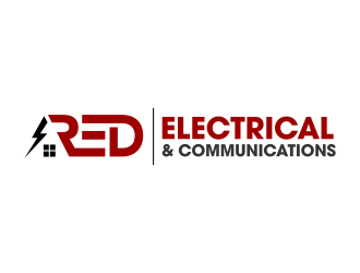 Red Electrical & Communications logo design by ingepro