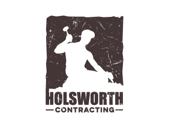 Holsworth Contracting logo design by quanghoangvn92