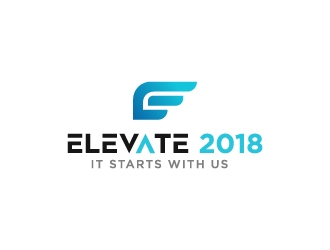 Elevate 2018 logo design by fillintheblack