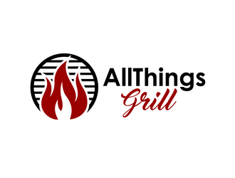 www.allthingsgrill.com logo design by haze