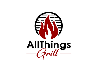 www.allthingsgrill.com logo design by haze