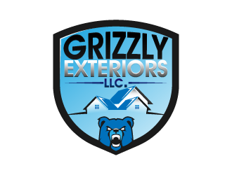 Grizzly Exteriors, LLC. logo design by reight
