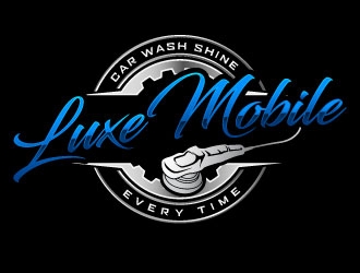 Luxe Mobile Car Wash Shine,Every Time logo design by daywalker
