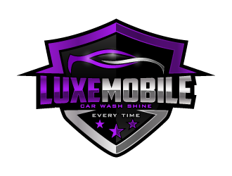 Luxe Mobile Car Wash Shine,Every Time logo design by pencilhand