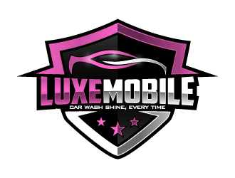 Luxe Mobile Car Wash Shine,Every Time logo design by pencilhand