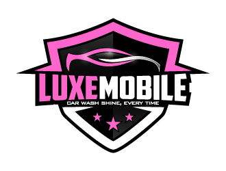 Luxe Mobile Car Wash Shine,Every Time logo design by pencilhand