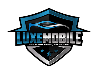 Luxe Mobile Car Wash Shine,Every Time logo design by pencilhand