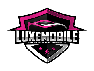 Luxe Mobile Car Wash Shine,Every Time logo design by pencilhand