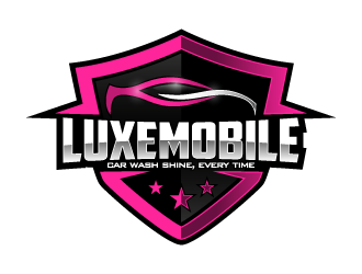 Luxe Mobile Car Wash Shine,Every Time logo design by pencilhand