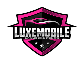 Luxe Mobile Car Wash Shine,Every Time logo design by pencilhand
