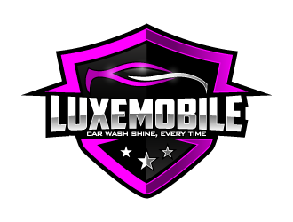Luxe Mobile Car Wash Shine,Every Time logo design by pencilhand
