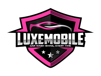 Luxe Mobile Car Wash Shine,Every Time logo design by pencilhand